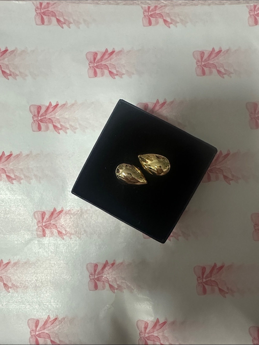 Gold Dripped Teardrop Stud Earrings - Elegant Women Jewelry
